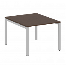 Metal System Quattro Переговорный стол (1 столешница) на П-образном м/к 50БП.ПРГ-1.1 Венге Цаво/Мета