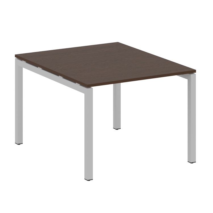Metal System Quattro Переговорный стол (1 столешница) на П-образном м/к 50БП.ПРГ-1.1 Венге Цаво/Мета