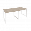 Onix Стол переговорный O.MO-PRG-2.1 Дуб Аттик/Металл Белый 1960*980*750