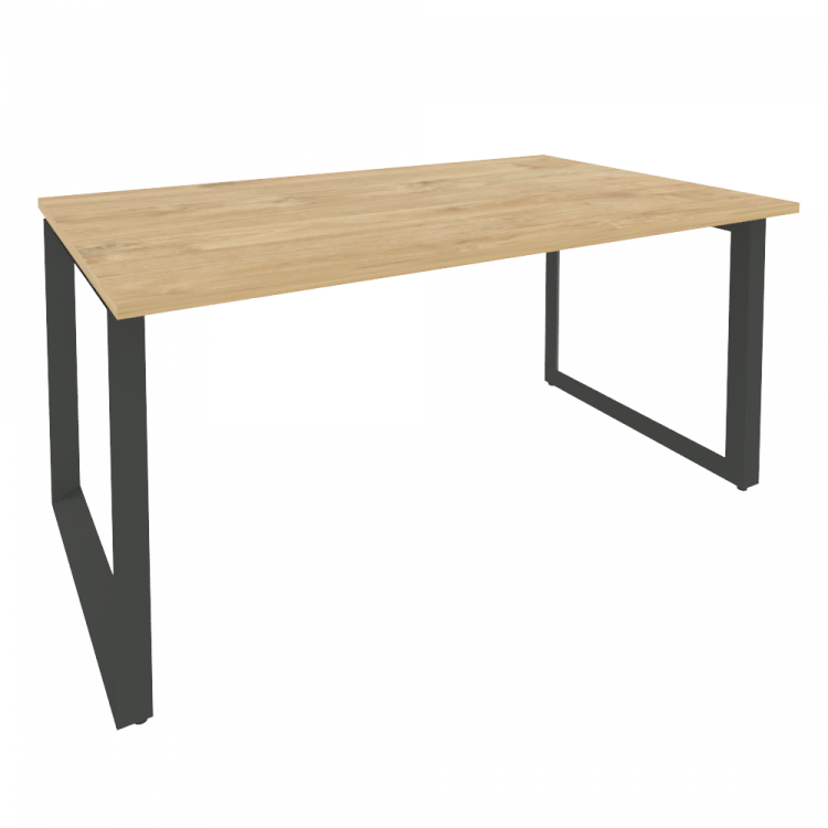 Onix Стол переговорный O.MO-PRG-1.4 Тиквуд Светлый/Металл Антрацит 1580*980*750
