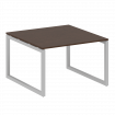 Metal System Quattro Переговорный стол (1 столешница) на О-образном м/к 50БО.ПРГ-1.2 Венге Цаво/Мета