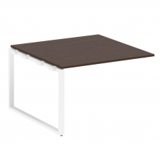 Metal System Проходной элемент перег. стола на О-образном м/к БО.ППРГ-2 Венге Цаво/Металл Белый 1200