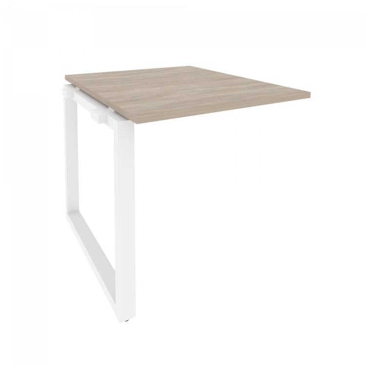 Onix Проходной наборный элемент переговорного стола O.MO-NPRG-0 Дуб Аттик/Металл Белый 780*980*750