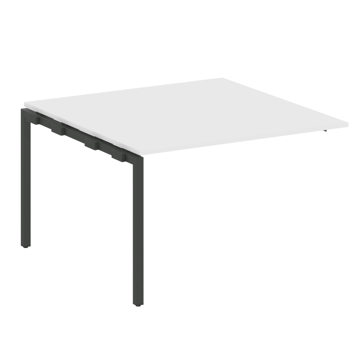 Metal System Quattro Проходной элемент перег. стола на П-образном м/к 40БП.ППРГ-2 Белый/Металл Антра