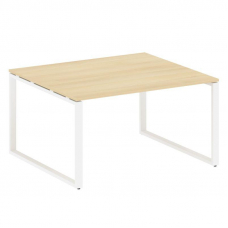 Metal System Переговорный стол (1 столешница) на О-образном м/к БО.ПРГ-1.3 Акация Лорка/Металл Белый