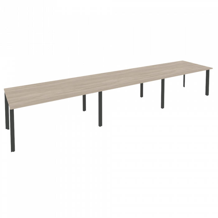 Оникс Стол переговорный O.MP-PRG-3.4 Дуб Аттик/Металл Антрацит 4740*980*750