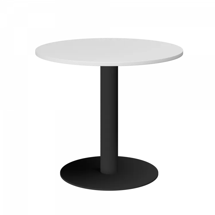 Стол круглый АМ-Д90 Белый/Антрацит 900x900x760 Арго-М