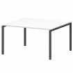 Стол переговорный на металлокаркасе СМСП-П-14.123.Пр25 Белый/Антрацит 1400x1236x750 Смарт