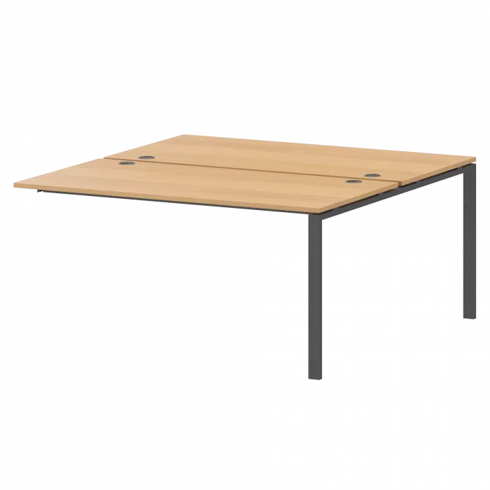 Модуль двойной на 2 рабочих места АМБЭ-004.60 Ольха/Антрацит 1600x1236x760 Арго-М