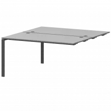 Модуль двойной на 2 рабочих места АМБЭ-004.60 Серый/Антрацит 1600x1236x760 Арго-М