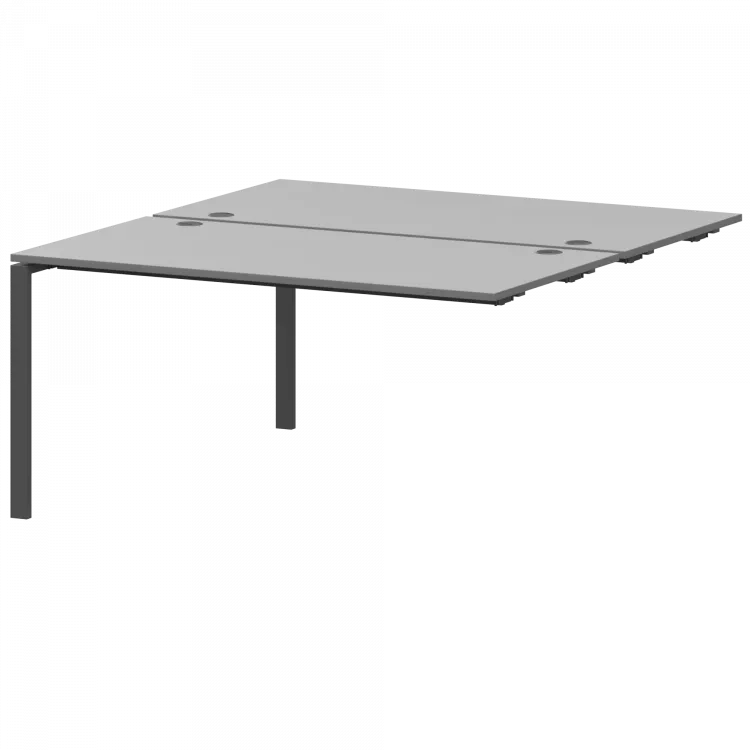 Модуль двойной на 2 рабочих места АМБЭ-004.60 Серый/Антрацит 1600x1236x760 Арго-М