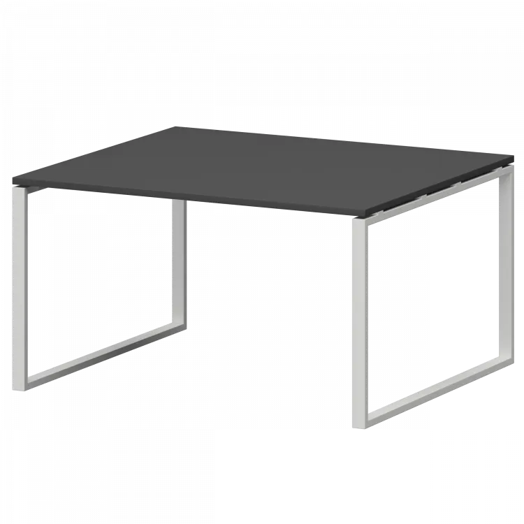 Стол переговорный на металлокаркасе СМСП-О-16.123.Пр25 Графит/Белый 1600x1236x750 Смарт