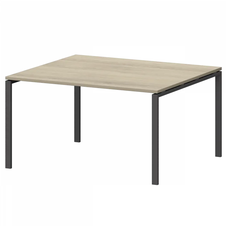 Стол переговорный на металлокаркасе СМСП-П-12.123.Пр25 Кронберг/Антрацит 1200x1236x750 Смарт