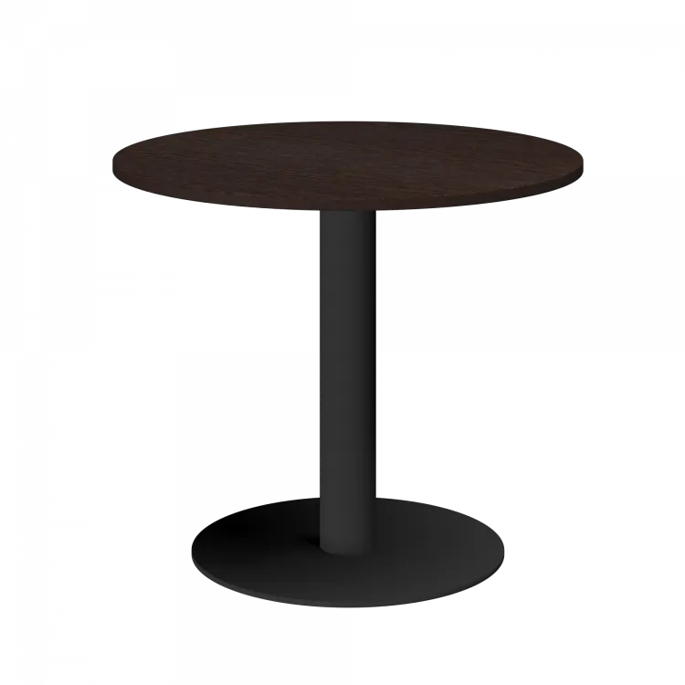 Стол круглый АМ-Д90 Дуб венге/Антрацит 900x900x760 Арго-М