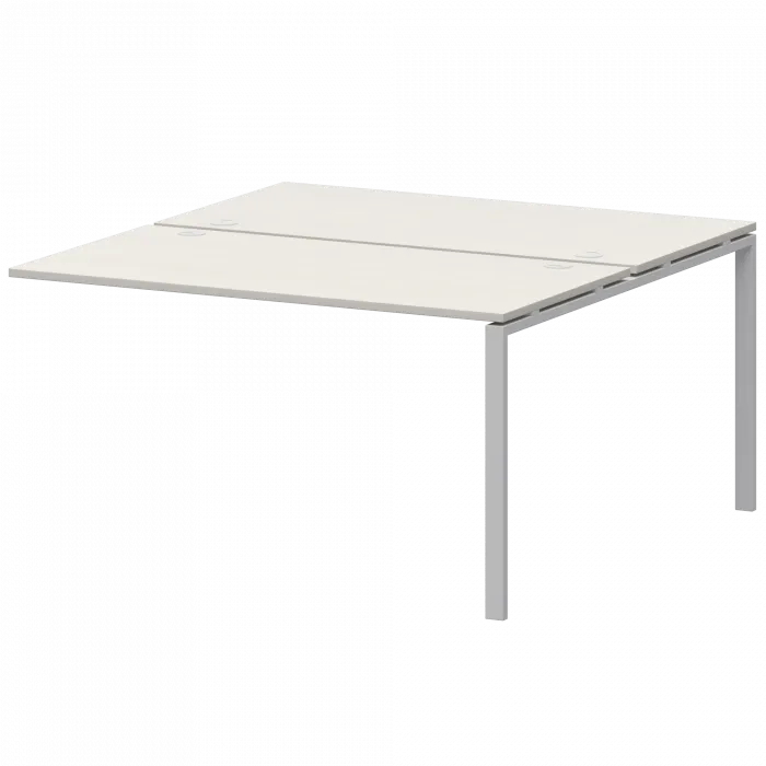 Модуль двойной на 2 рабочих места АМБЭ-003.60 Ясень шимо/Белый 1400x1236x760 Арго-М