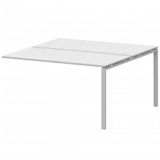 Модуль двойной на 2 рабочих места АМБЭ-004 Белый/Белый 1600x1496x760 Арго-М