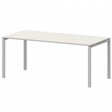 Стол на металлокаркасе для заседаний АМ-0058 Ясень шимо/Белый 1800x850x760 Арго-М