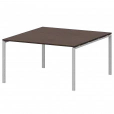 Стол переговорный на металлокаркасе АМП-002.123 Дуб венге/Белый 1200x1236x760 Арго-М