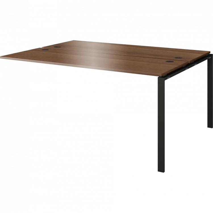 Модуль двойной на 2 рабочих места АМБЭ-003.60 Орех гварнери/Белый 1400x1236x760 Арго-М