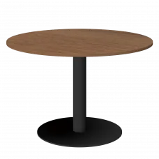 Стол круглый АМ-Д120 Орех гварнери/Белый 1200x1200x760 Арго-М