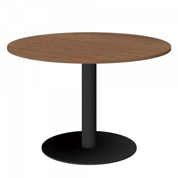 Стол круглый АМ-Д120 Орех гварнери/Белый 1200x1200x760 Арго-М