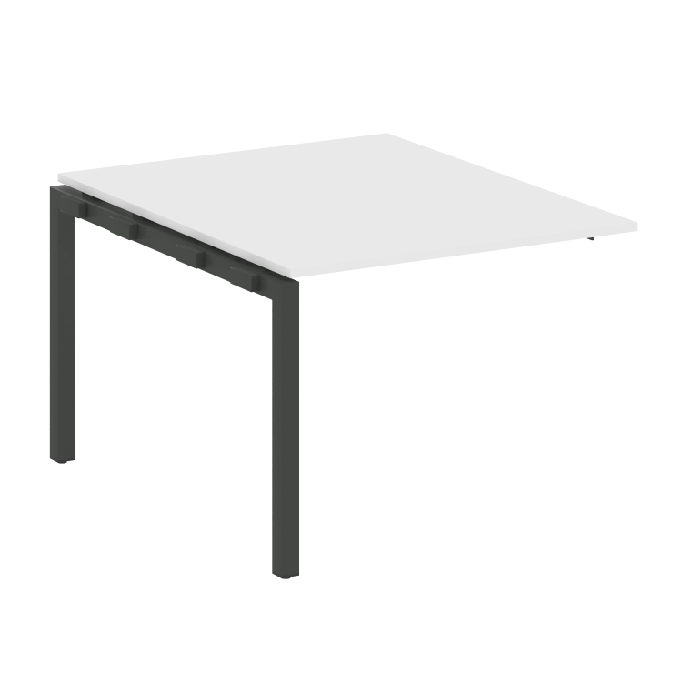 Metal System Quattro Проходной элемент перег. стола на П-образном м/к 50БП.ППРГ-1 Белый/Металл Антра