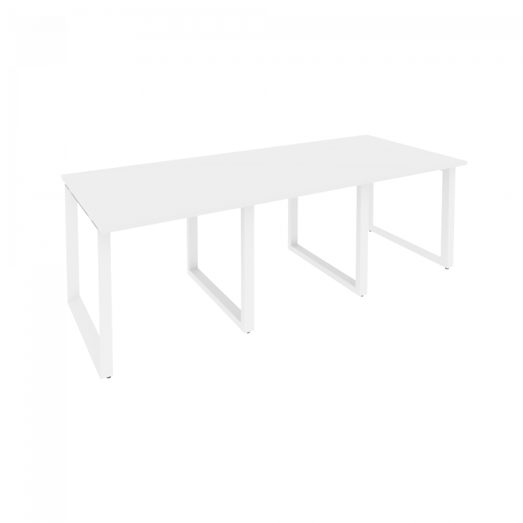 Onix Стол переговорный O.MO-PRG-3.0 Белый Бриллиант/Металл Белый 2340*980*750