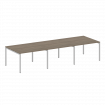Metal System Quattro Переговорный стол (3 столешницы) на П-оразном м/к 40БП.ПРГ-3.2 Вяз Благородный/