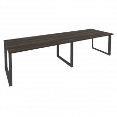 Onix Стол переговорный O.MO-PRG-2.4 Дуб Мали/Металл Антрацит 3160*980*750