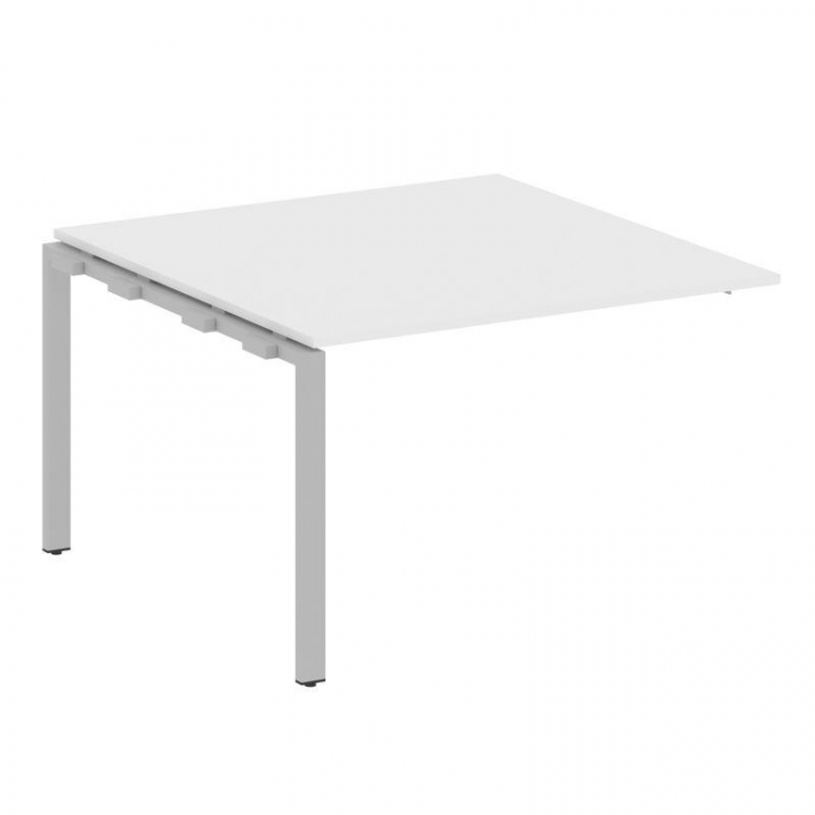 Metal System Проходной элемент перег. стола на П-образном м/к БП.ППРГ-2 Белый/Металл Серый 1200*1235