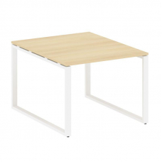 Metal System Переговорный стол (1 столешница) на О-образном м/к БО.ПРГ-1.1 Акация Лорка/Металл Белый