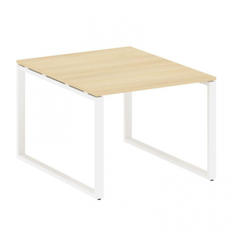 Metal System Переговорный стол (1 столешница) на О-образном м/к БО.ПРГ-1.1 Акация Лорка/Металл Белый