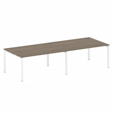 Metal System Quattro Переговорный стол (2 столешницы) на П-образном м/к 50БП.ПРГ-2.4 Вяз Благородный