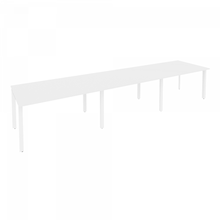 Onix Стол переговорный O.MP-PRG-3.3 Белый Бриллиант/Металл Белый 4140*980*750