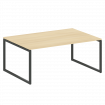 Metal System Quattro Перег. стол (1 столешница) на О-образном м/к 40БО.ПРГ-1.5 Акация Лорка/Металл А