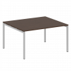 Metal System Quattro Переговорный стол (1 столешница) на П-образном м/к 40БП.ПРГ-1.3 Венге Цаво/Мета