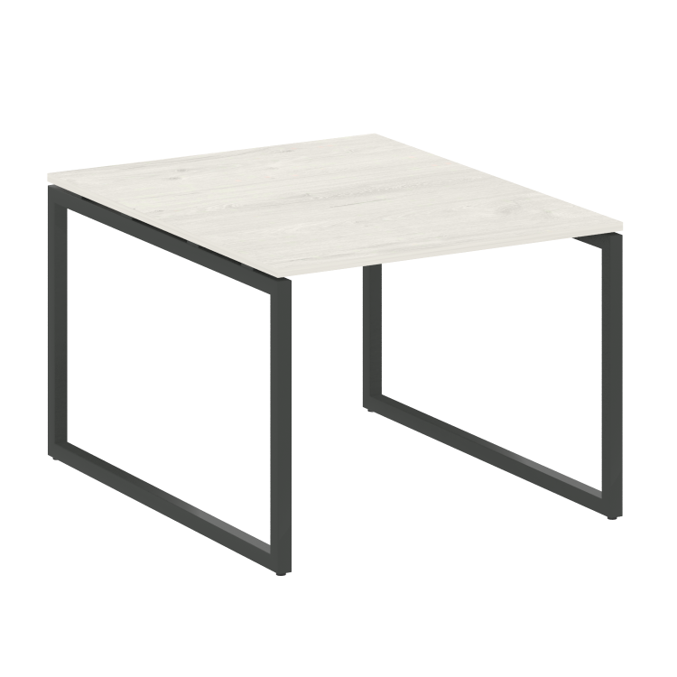 Metal System Quattro Перег. стол (1 столешница) на О-образном м/к 40БО.ПРГ-1.1 Дуб Наварра/Металл Ан