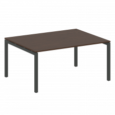 Metal System Quattro Переговорный стол (1 столешница) на П-образном м/к 50БП.ПРГ-1.4 Венге Цаво/Мета