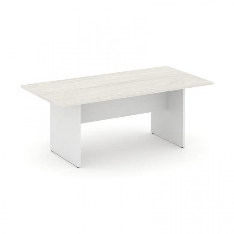 Style Project Стол переговорный SN-D.SPRG-002 Дуб Наварра/Белый 1980*980*750