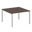 Metal System Переговорный стол (1 столешница) на П-образном м/к БП.ПРГ-1.2 Венге Цаво/Металл Серый 1