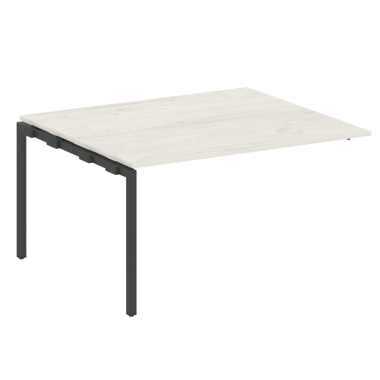 Metal System Quattro Проходной элемент перег. стола на П-образном м/к 40БП.ППРГ-3 Дуб Наварра/Металл