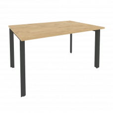 Onix Стол переговорный O.MP-PRG-1.3 Тиквуд Светлый/Металл Антрацит 1380*980*750