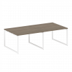 Metal System Quattro Перег. стол (2 столешницы) на О-образном м/к 40БО.ПРГ-2.2 Вяз Благородный/Метал