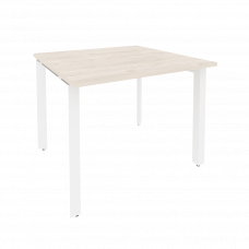 Onix Стол переговорный O.MP-PRG-1.1 Денвер Светлый/Металл Белый 980*980*750