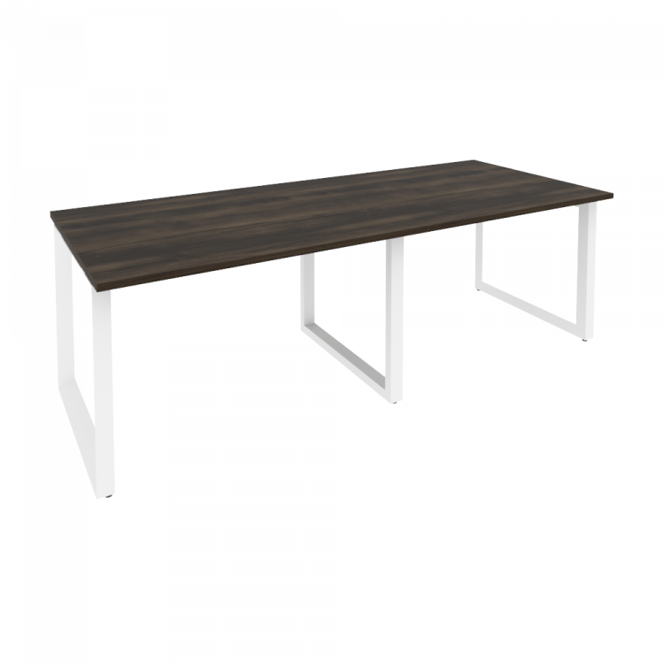 Onix Стол переговорный O.MO-PRG-2.2 Дуб Мали/Металл Белый 2360*980*750