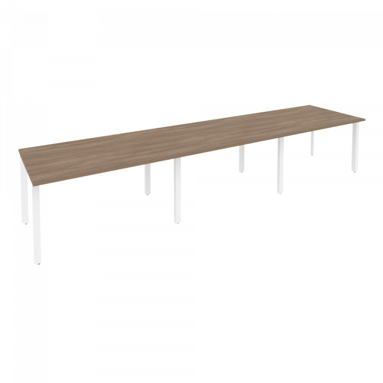 Onix Стол переговорный O.MP-PRG-3.3 Дуб Аризона/Металл Белый 4140*980*750