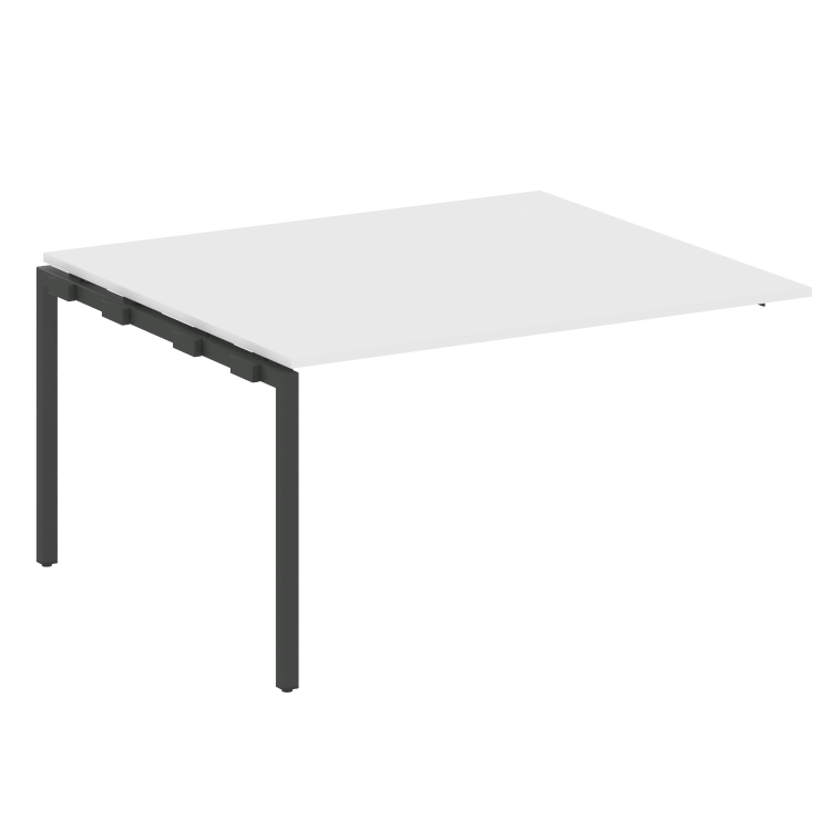 Metal System Quattro Проходной элемент перег. стола на П-образном м/к 40БП.ППРГ-3 Белый/Металл Антра