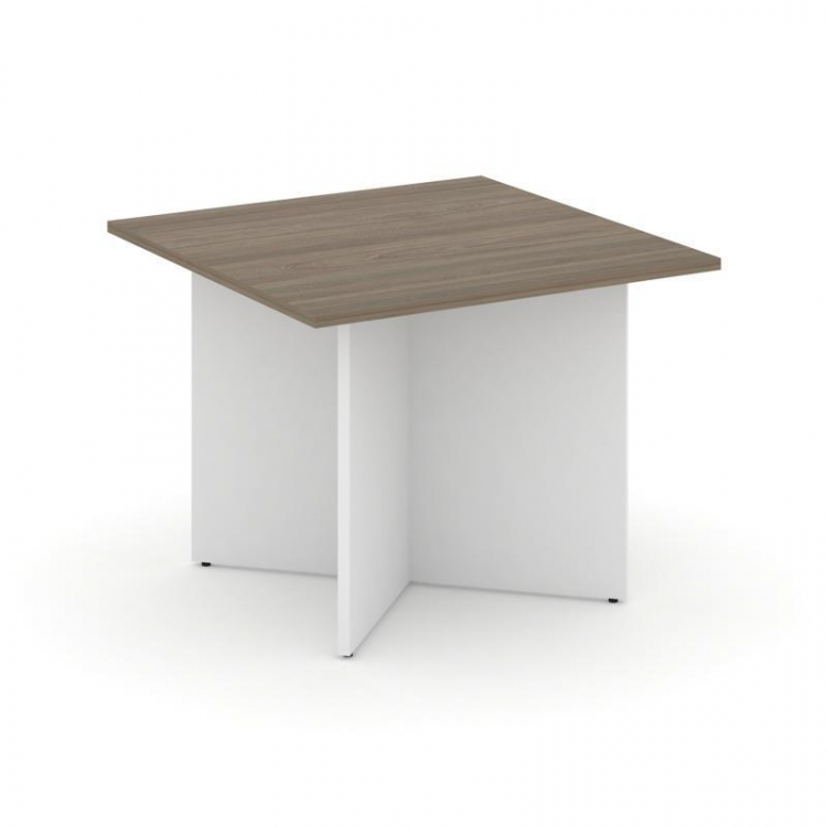 Style Project Стол переговорный квадрат. SN-D.SPRG-003 Вяз Благородный/Белый 980*980*750