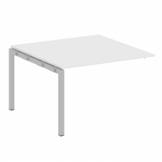 Metal System Quattro Проходной элемент перег. стола на П-образном м/к 50БП.ППРГ-2 Белый/Металл Серый