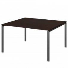 Стол переговорный на металлокаркасе АМП-002.123 Дуб венге/Антрацит 1200x1236x760 Арго-М